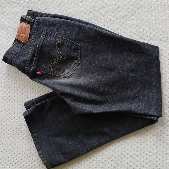 Rare Vintage Levi’s 515 Bootcut Jeans - Charcoal Black Faded Y2K 16 women's - Picture 12 of 15